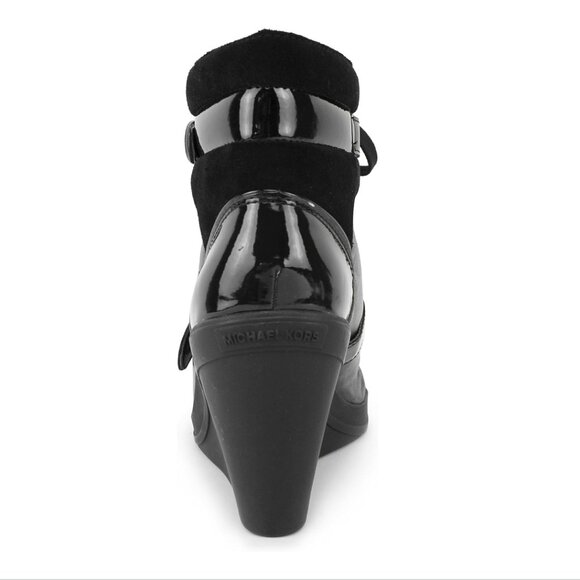 Michael Michael Kors Skid Wedge Black Boot 9.5 M - Picture 2 of 15